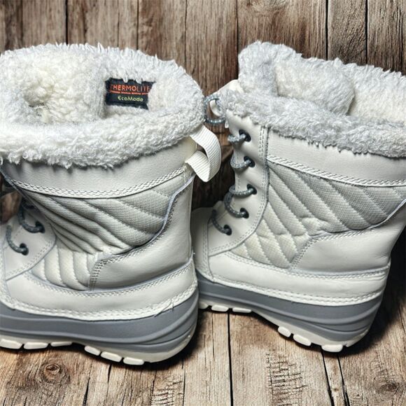 All In Motion Children’s White Snow Boots Size 13 - Picture 4 of 8